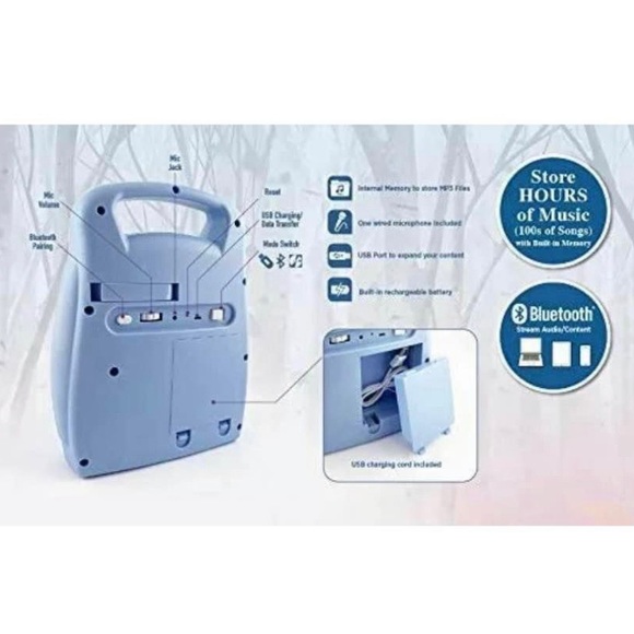 Disney Frozen MP3 Karaoke Light Show w/ Microphone Kids Christmas Birthday - NEW - Picture 7 of 10